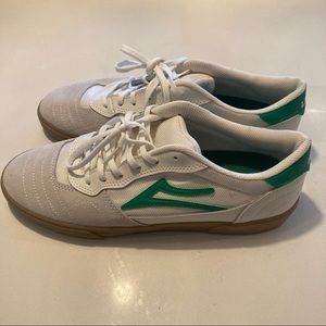 Lakai Cambridge Mens Green/White with Suede - size 11.5